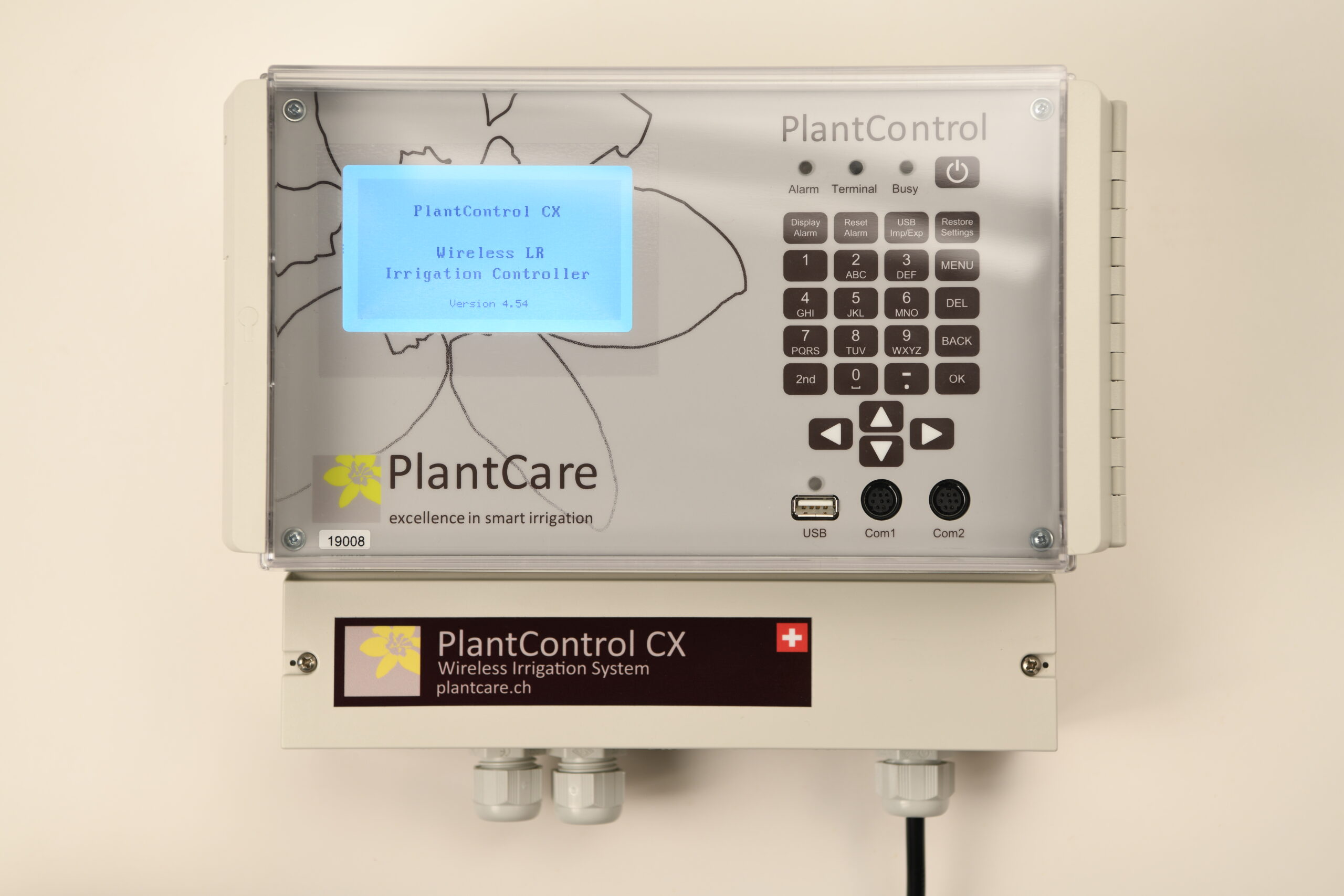 نمایش داشبورد PlantControl با نمودارهای عملکرد کارخانه