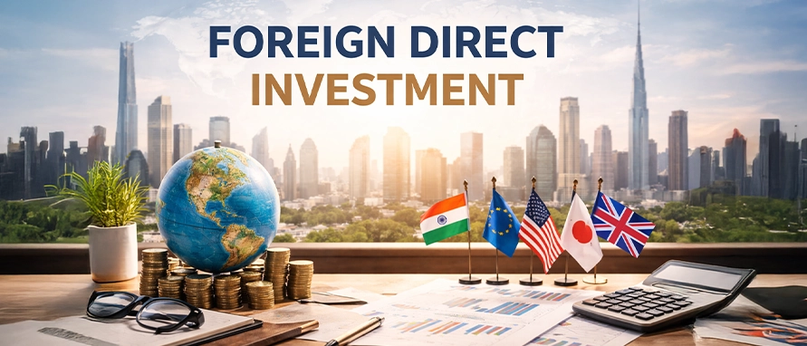 نقشه جهانی نشان‌دهنده جریان سرمایه‌گذاری مستقیم خارجی به ایران