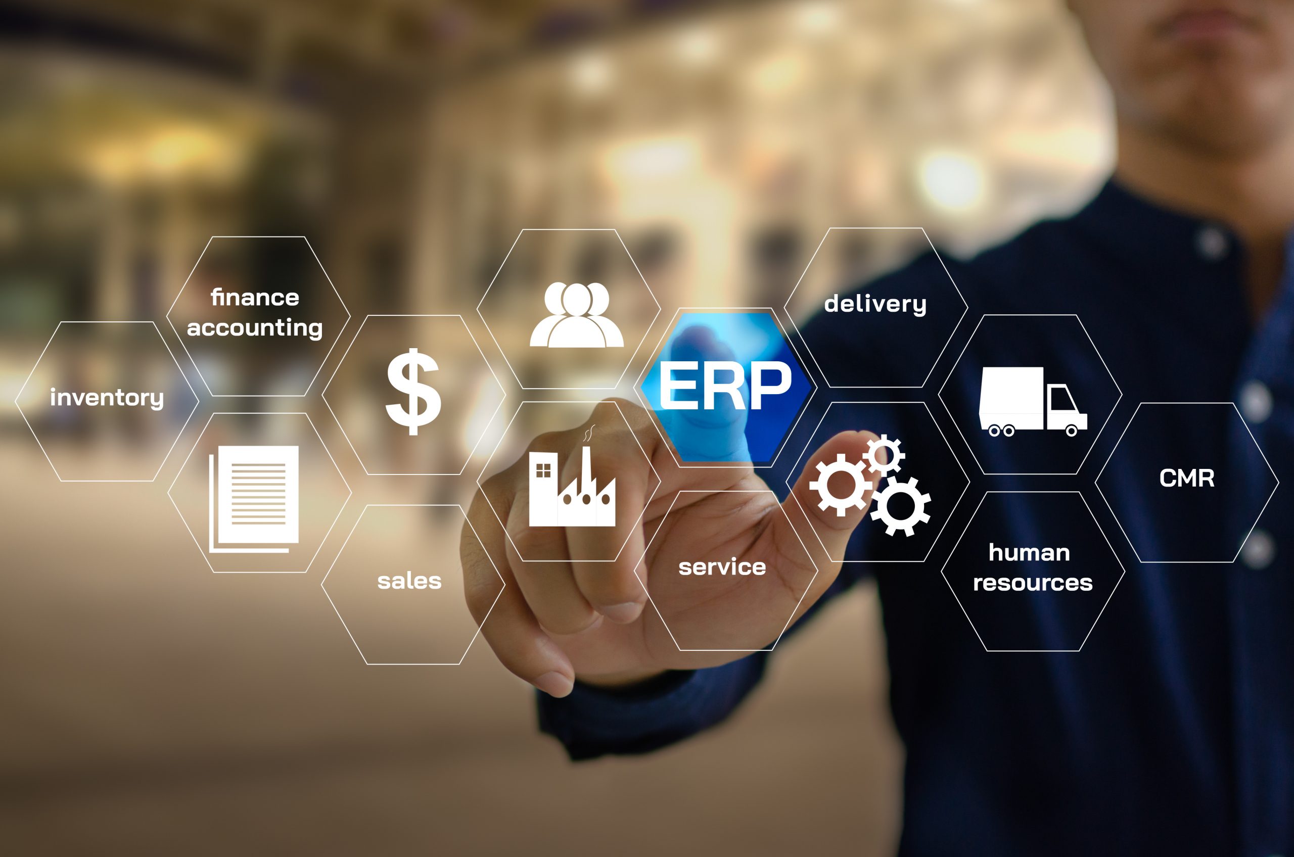 نقشه کلی سیستم ERP در یک کارخانه صنعتی