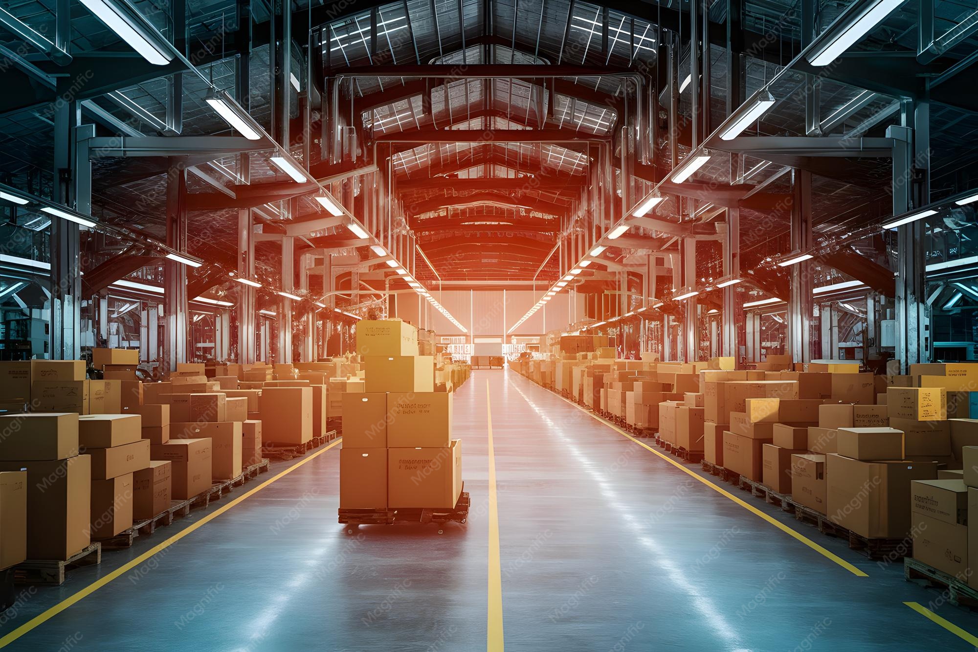 حمل‌ونقل داخلی پیشرفته با استفاده از AGV در کارخانه FactoryLogistics