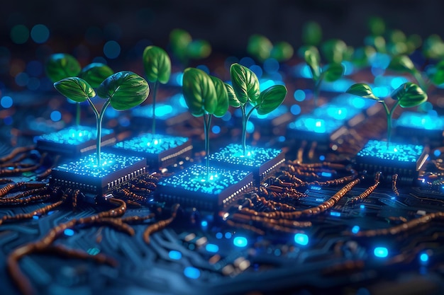 نمای اسکیومتریک فناوری DigitalPlant با ترکیب حسگرهای هوشمند و دادههای بلادرنگ