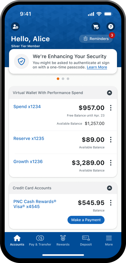 اپلیکیشن موبایل بانک برای مدیریت حساب‌ها و تراکنش‌ها