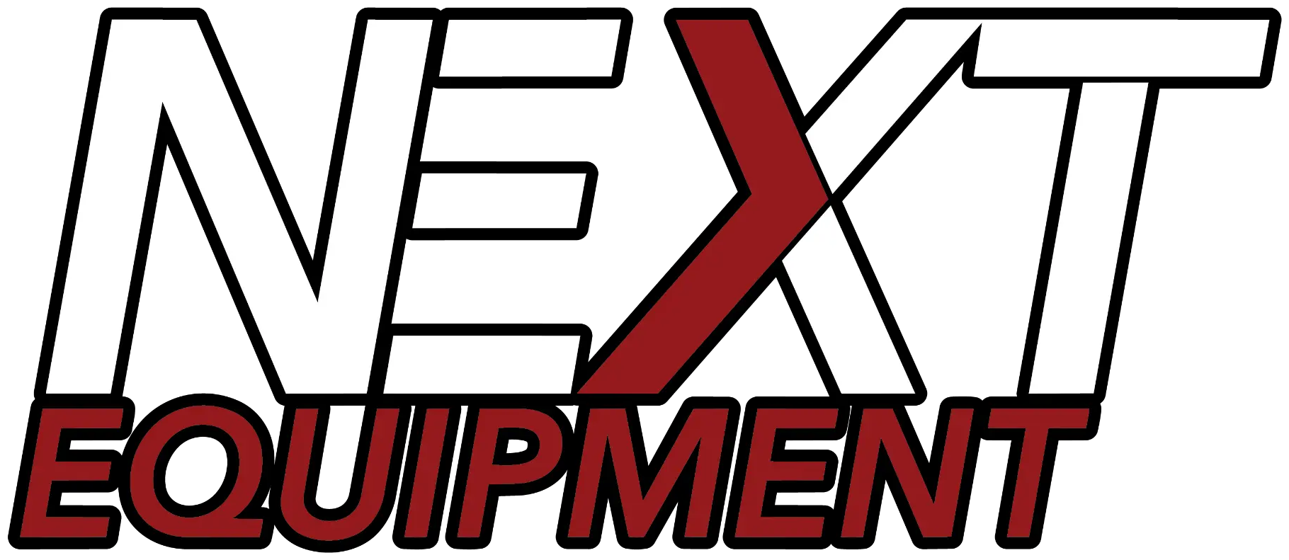 لوگوی NextEquipment با نمادهای فناوری پیشرفته