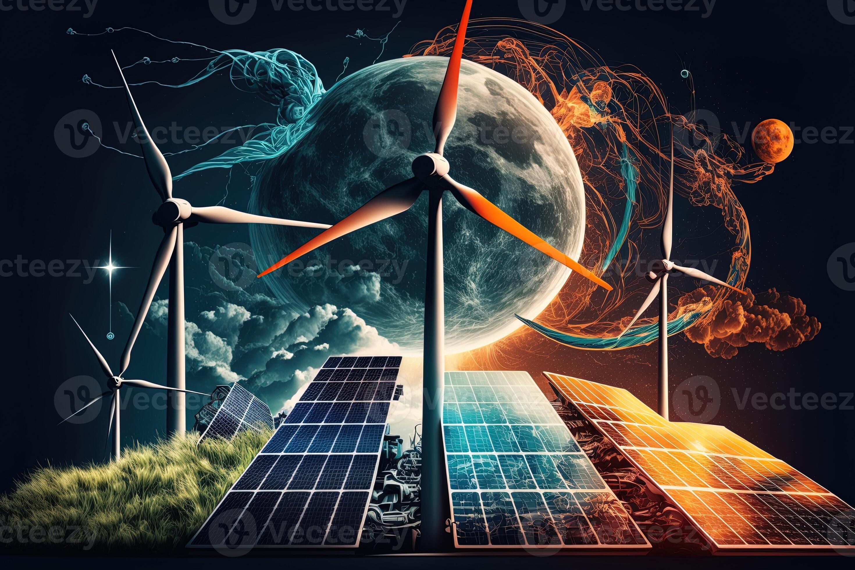 نقشهٔ توسعه انرژی تجدیدپذیر NewEnergy در ایران نشان‌دهندهٔ پروژه‌های خورشیدی، بادی و ترکیبی