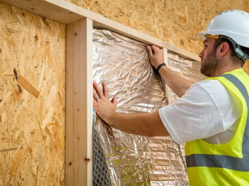اجرای عایق‌کاری ساختمان Insulation