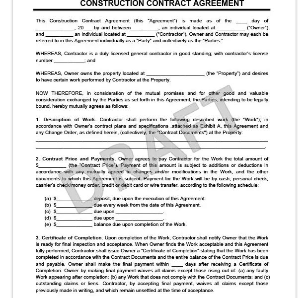 مقالات مدیریت پیمان ConstructionContract
