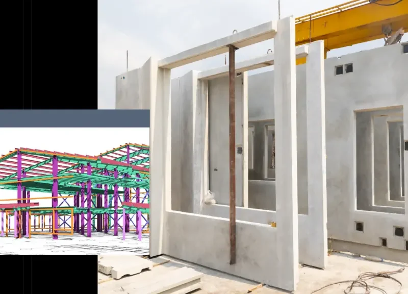 اجرای دیوارهای پیش‌ساخته PrefabWalls